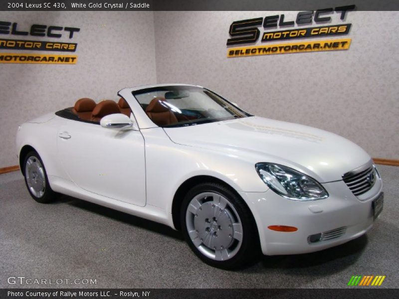 White Gold Crystal / Saddle 2004 Lexus SC 430