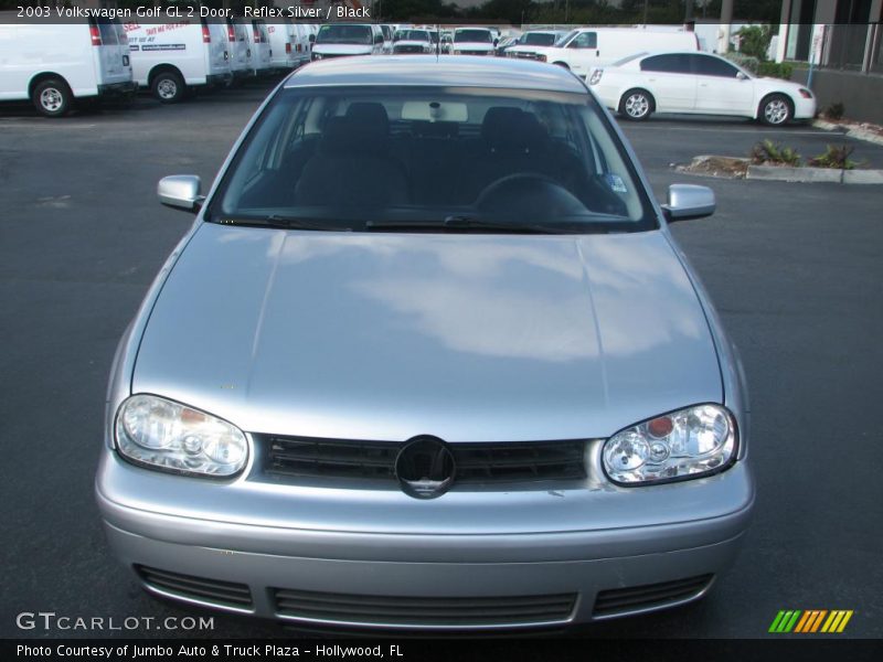 Reflex Silver / Black 2003 Volkswagen Golf GL 2 Door