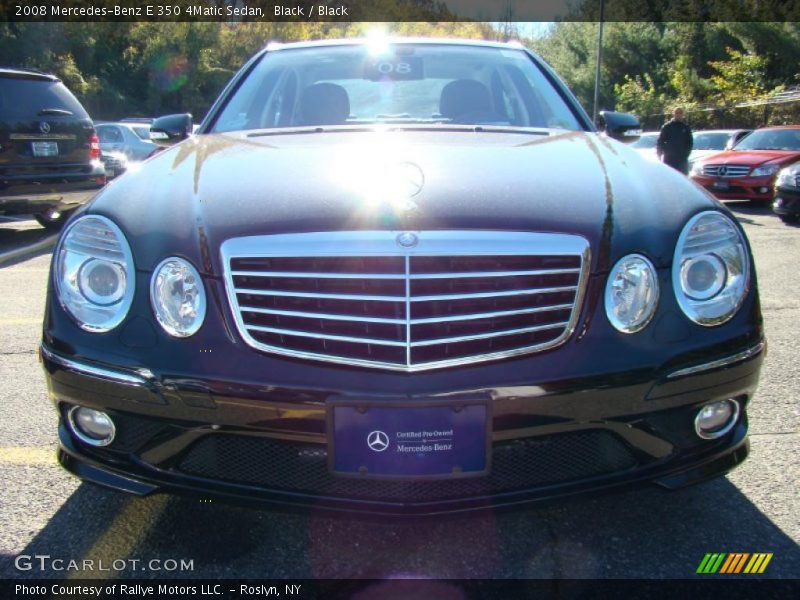 Black / Black 2008 Mercedes-Benz E 350 4Matic Sedan