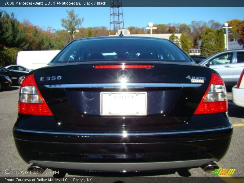 Black / Black 2008 Mercedes-Benz E 350 4Matic Sedan