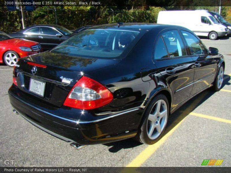 Black / Black 2008 Mercedes-Benz E 350 4Matic Sedan
