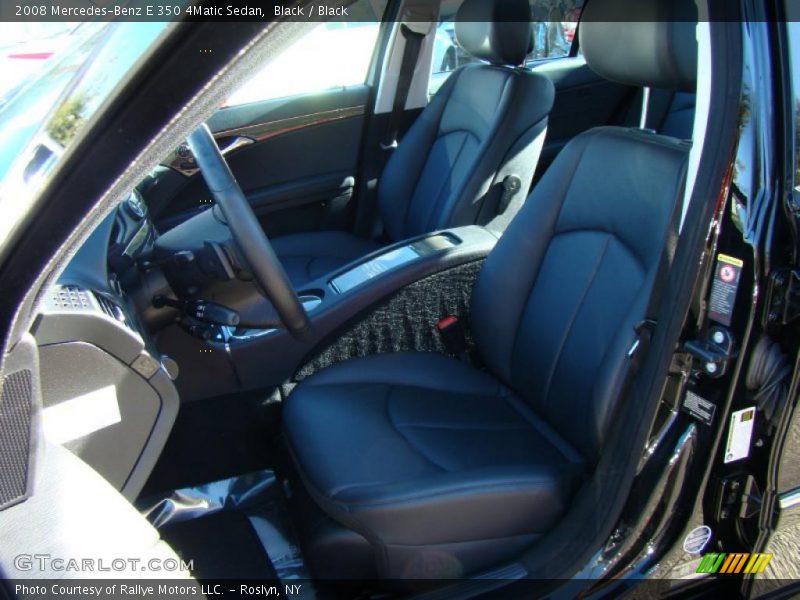 Black / Black 2008 Mercedes-Benz E 350 4Matic Sedan