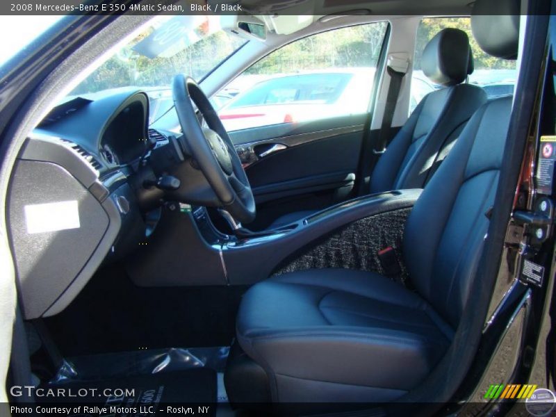 Black / Black 2008 Mercedes-Benz E 350 4Matic Sedan