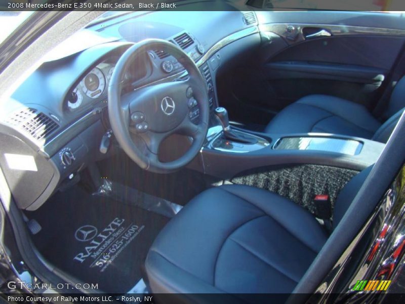 Black / Black 2008 Mercedes-Benz E 350 4Matic Sedan