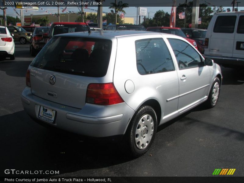 Reflex Silver / Black 2003 Volkswagen Golf GL 2 Door