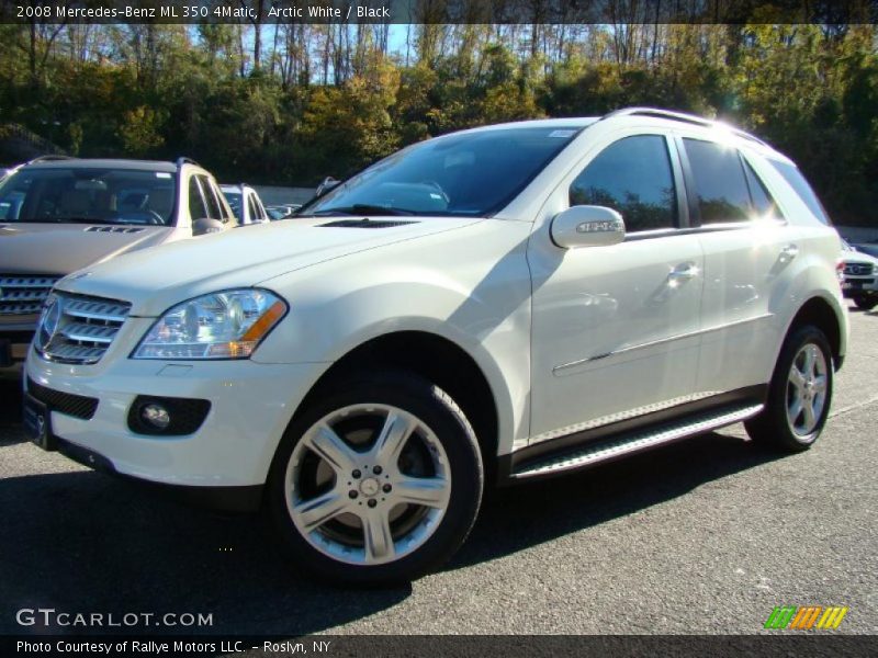 Arctic White / Black 2008 Mercedes-Benz ML 350 4Matic