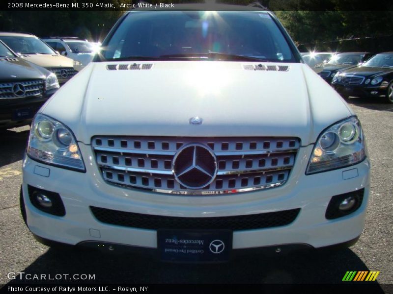 Arctic White / Black 2008 Mercedes-Benz ML 350 4Matic