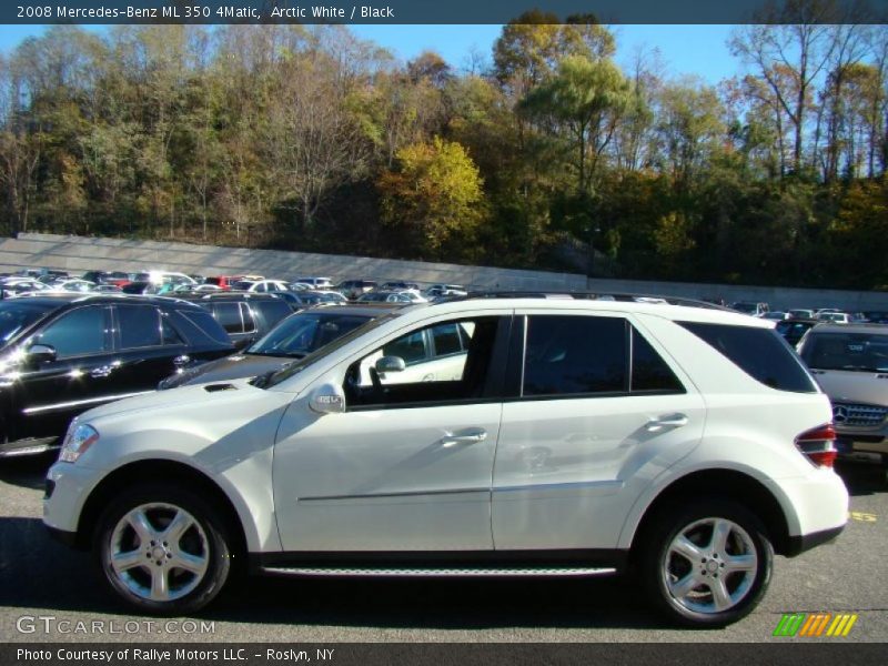 Arctic White / Black 2008 Mercedes-Benz ML 350 4Matic