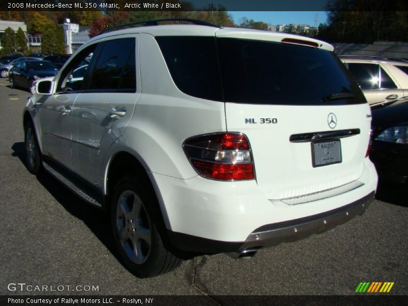 Arctic White / Black 2008 Mercedes-Benz ML 350 4Matic