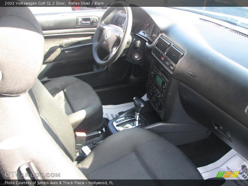 Reflex Silver / Black 2003 Volkswagen Golf GL 2 Door