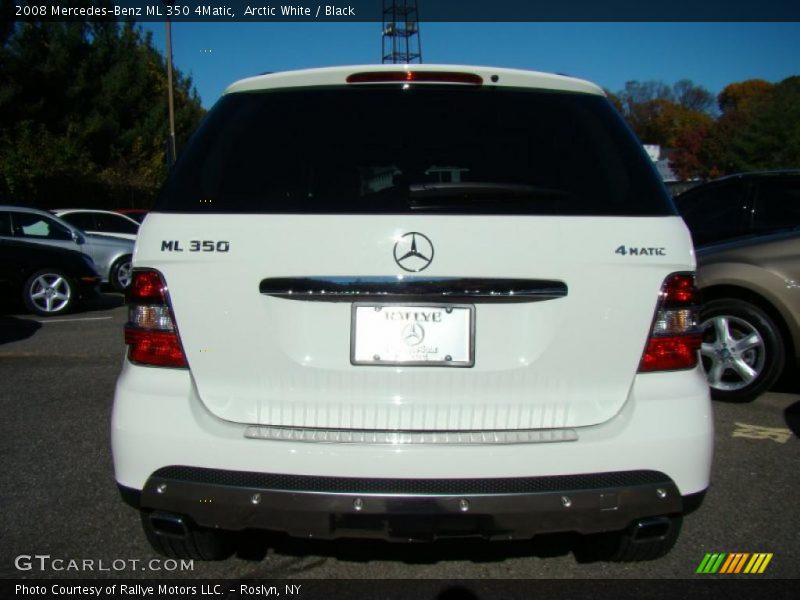 Arctic White / Black 2008 Mercedes-Benz ML 350 4Matic