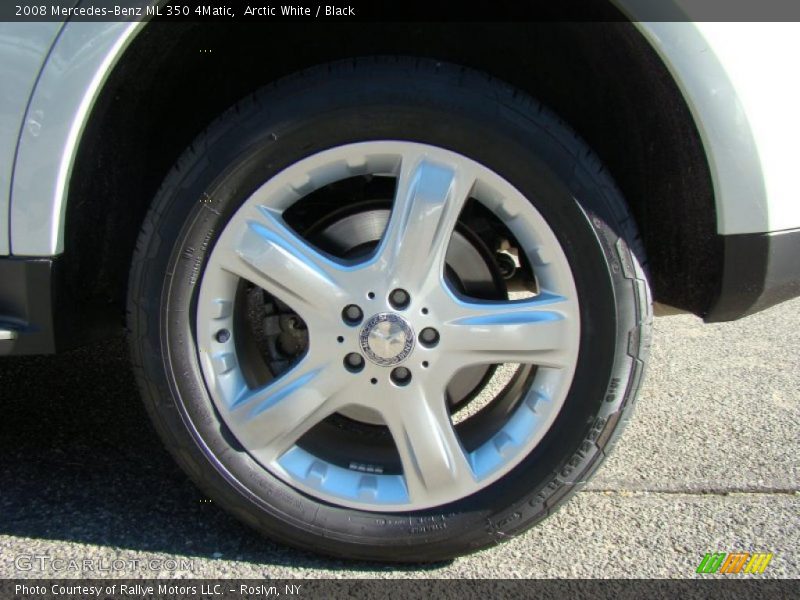 Arctic White / Black 2008 Mercedes-Benz ML 350 4Matic