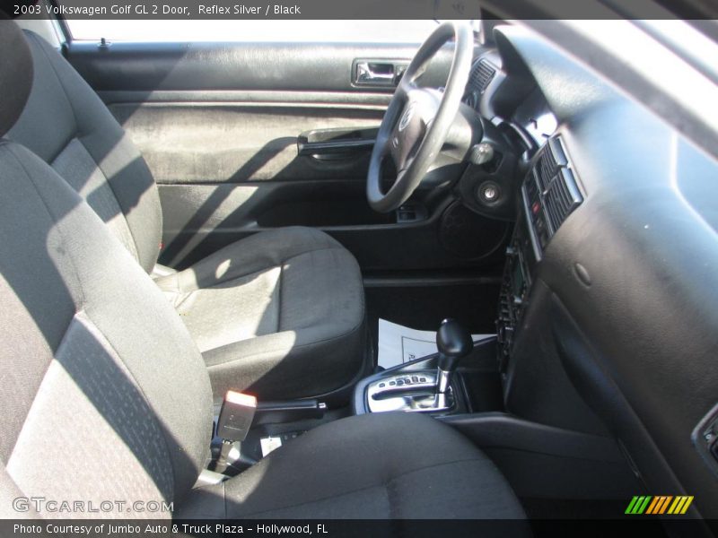 Reflex Silver / Black 2003 Volkswagen Golf GL 2 Door