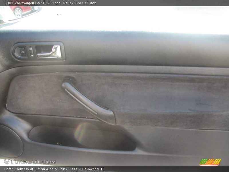 Reflex Silver / Black 2003 Volkswagen Golf GL 2 Door