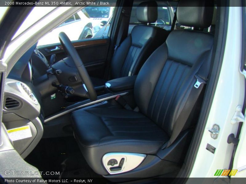 Arctic White / Black 2008 Mercedes-Benz ML 350 4Matic