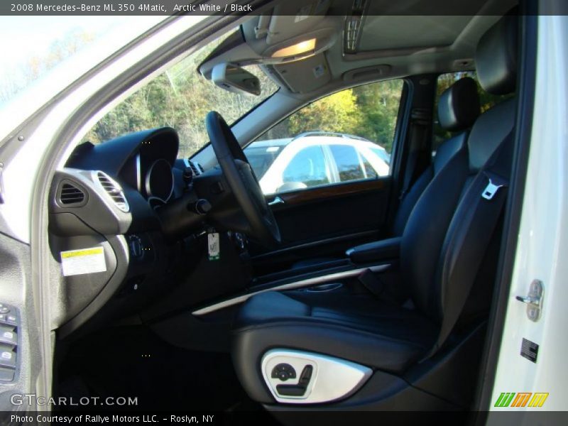 Arctic White / Black 2008 Mercedes-Benz ML 350 4Matic