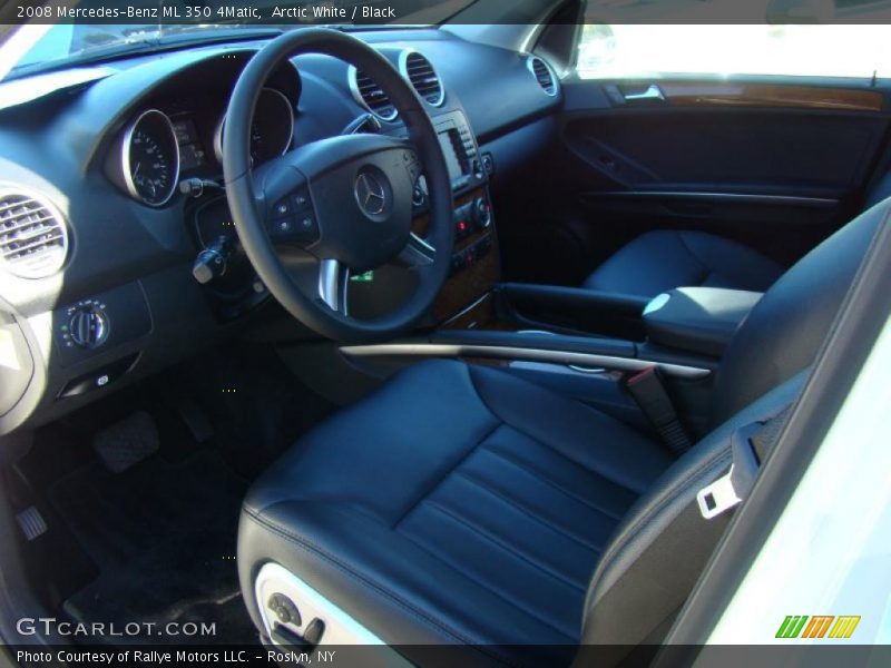 Arctic White / Black 2008 Mercedes-Benz ML 350 4Matic
