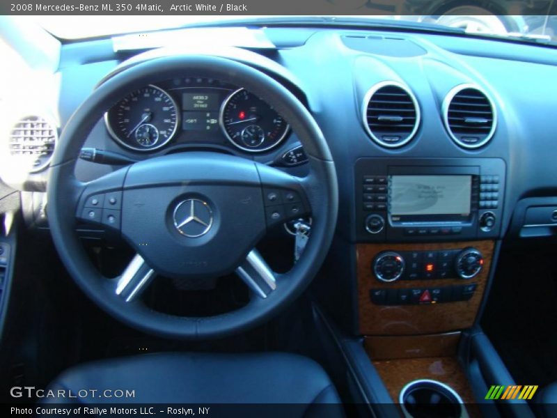 Arctic White / Black 2008 Mercedes-Benz ML 350 4Matic