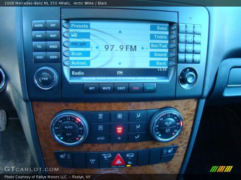 Arctic White / Black 2008 Mercedes-Benz ML 350 4Matic