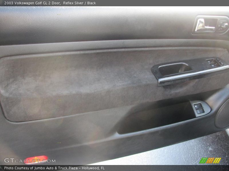 Reflex Silver / Black 2003 Volkswagen Golf GL 2 Door