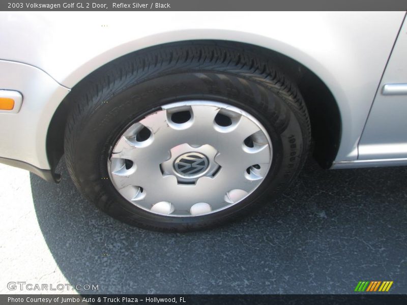 Reflex Silver / Black 2003 Volkswagen Golf GL 2 Door