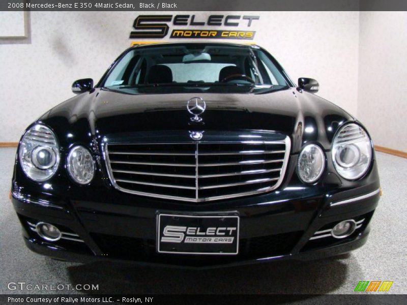 Black / Black 2008 Mercedes-Benz E 350 4Matic Sedan