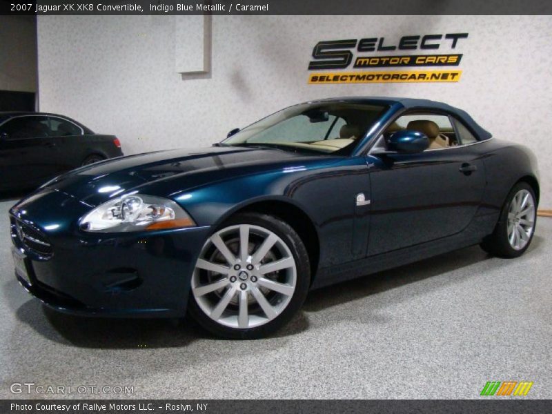 Indigo Blue Metallic / Caramel 2007 Jaguar XK XK8 Convertible