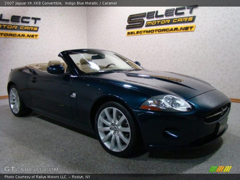 Indigo Blue Metallic / Caramel 2007 Jaguar XK XK8 Convertible