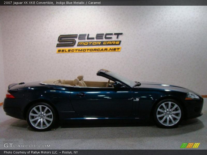 Indigo Blue Metallic / Caramel 2007 Jaguar XK XK8 Convertible