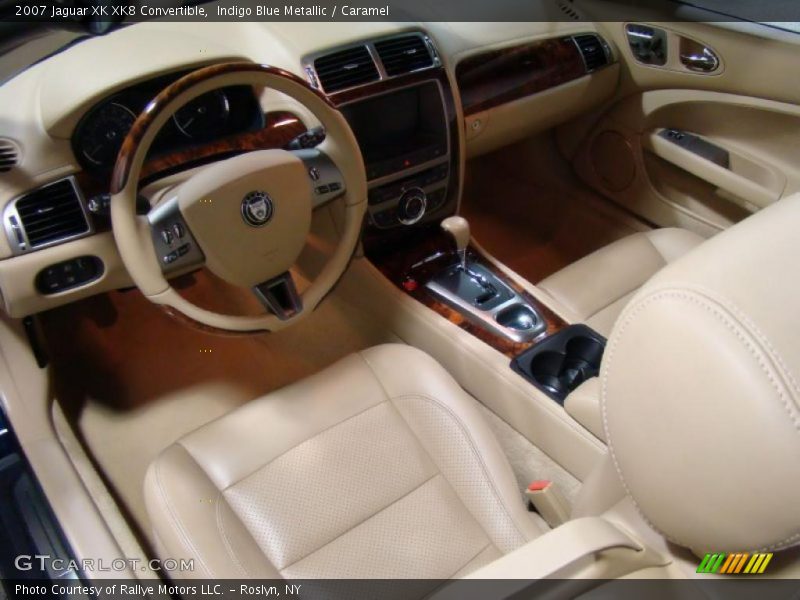 Indigo Blue Metallic / Caramel 2007 Jaguar XK XK8 Convertible