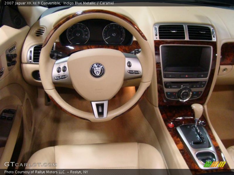 Indigo Blue Metallic / Caramel 2007 Jaguar XK XK8 Convertible