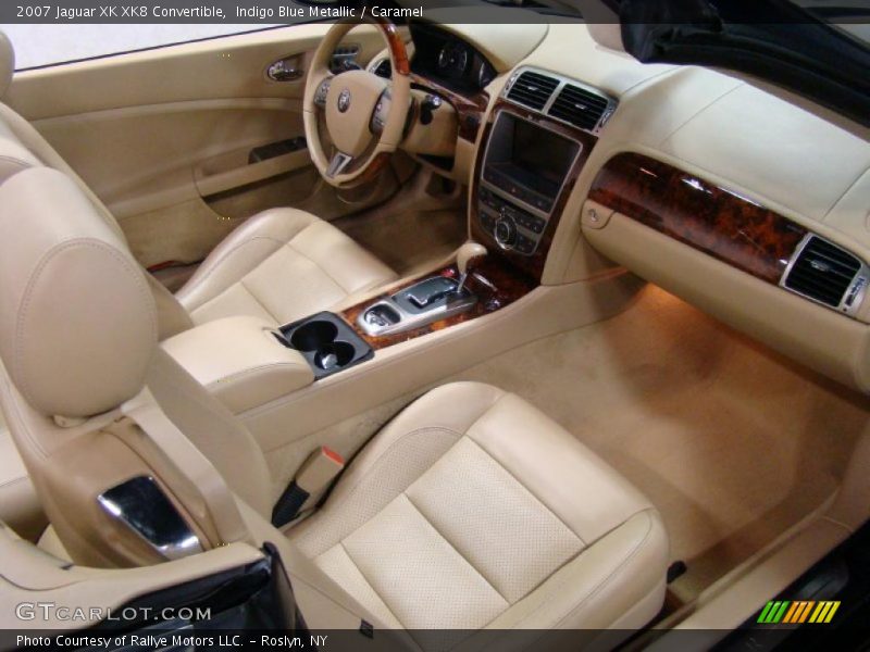 Indigo Blue Metallic / Caramel 2007 Jaguar XK XK8 Convertible