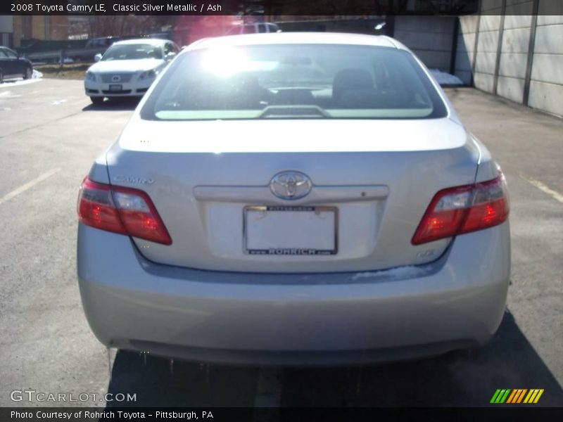 Classic Silver Metallic / Ash 2008 Toyota Camry LE