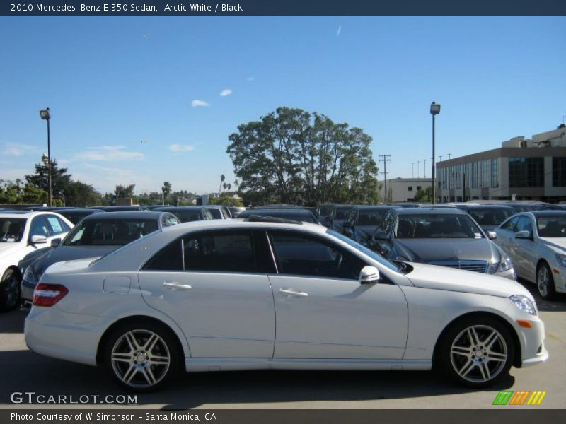 Arctic White / Black 2010 Mercedes-Benz E 350 Sedan