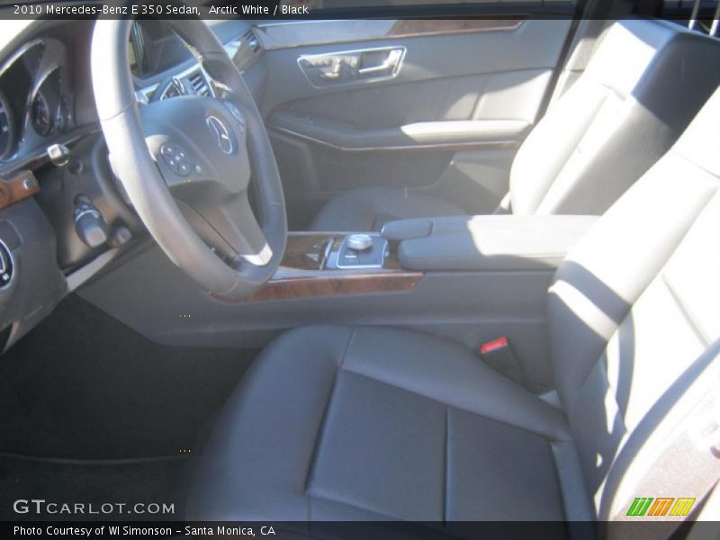 Arctic White / Black 2010 Mercedes-Benz E 350 Sedan