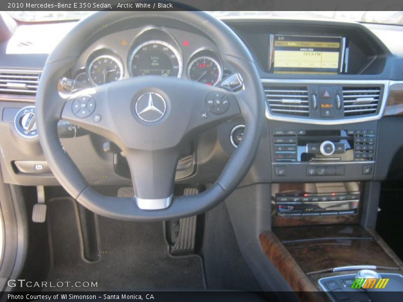Arctic White / Black 2010 Mercedes-Benz E 350 Sedan
