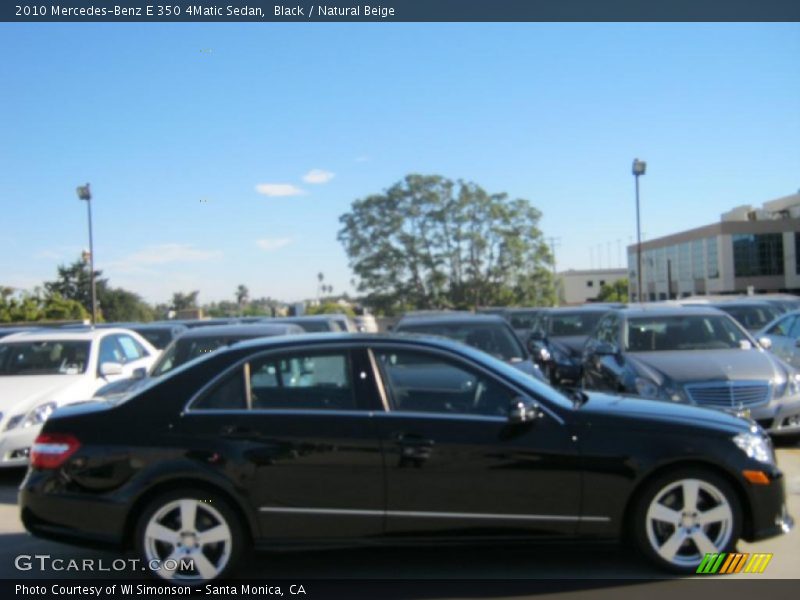 Black / Natural Beige 2010 Mercedes-Benz E 350 4Matic Sedan
