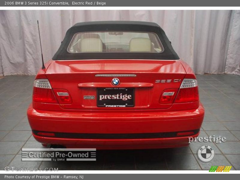 Electric Red / Beige 2006 BMW 3 Series 325i Convertible