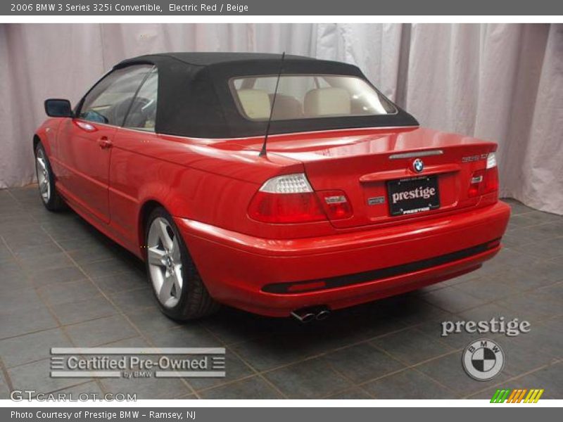 Electric Red / Beige 2006 BMW 3 Series 325i Convertible
