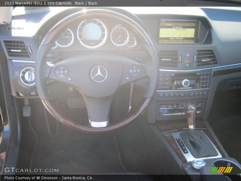 Black / Black 2011 Mercedes-Benz E 550 Cabriolet