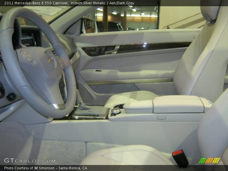 Iridium Silver Metallic / Ash/Dark Grey 2011 Mercedes-Benz E 550 Cabriolet