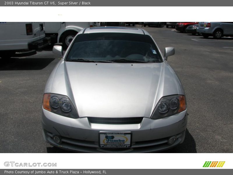 Super Silver / Black 2003 Hyundai Tiburon GT V6