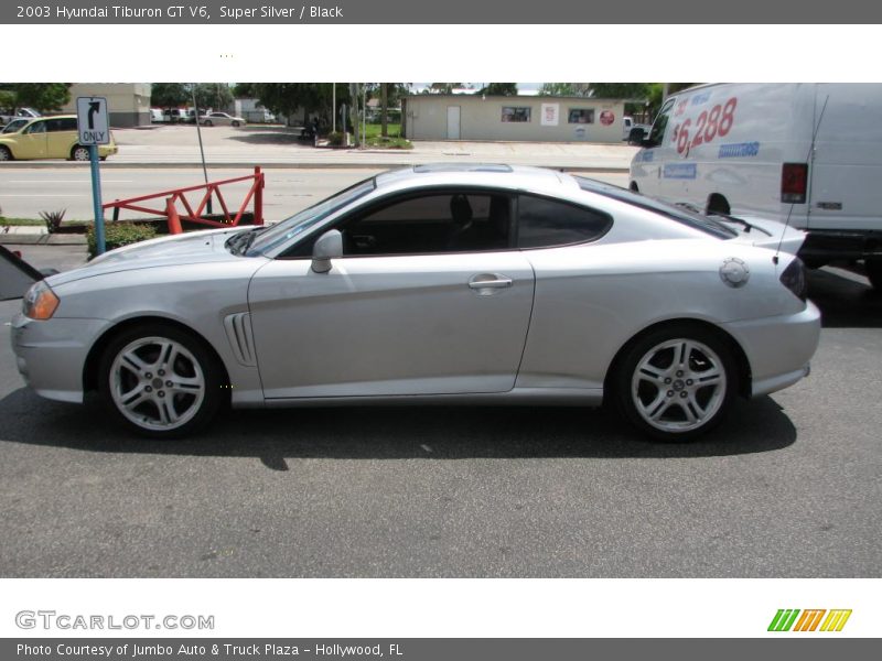 Super Silver / Black 2003 Hyundai Tiburon GT V6