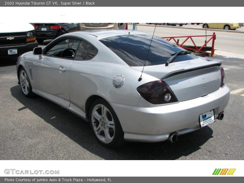 Super Silver / Black 2003 Hyundai Tiburon GT V6