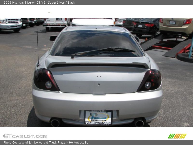 Super Silver / Black 2003 Hyundai Tiburon GT V6