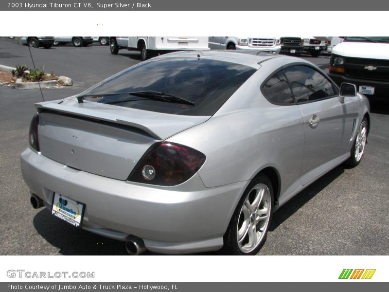 Super Silver / Black 2003 Hyundai Tiburon GT V6