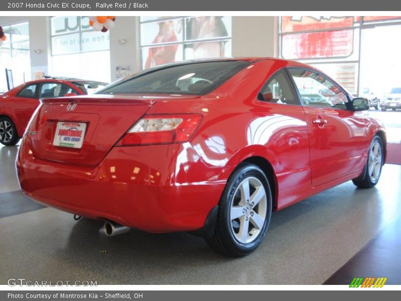 Rallye Red / Black 2007 Honda Civic EX Coupe