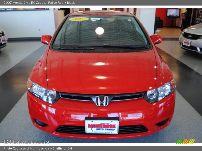 Rallye Red / Black 2007 Honda Civic EX Coupe