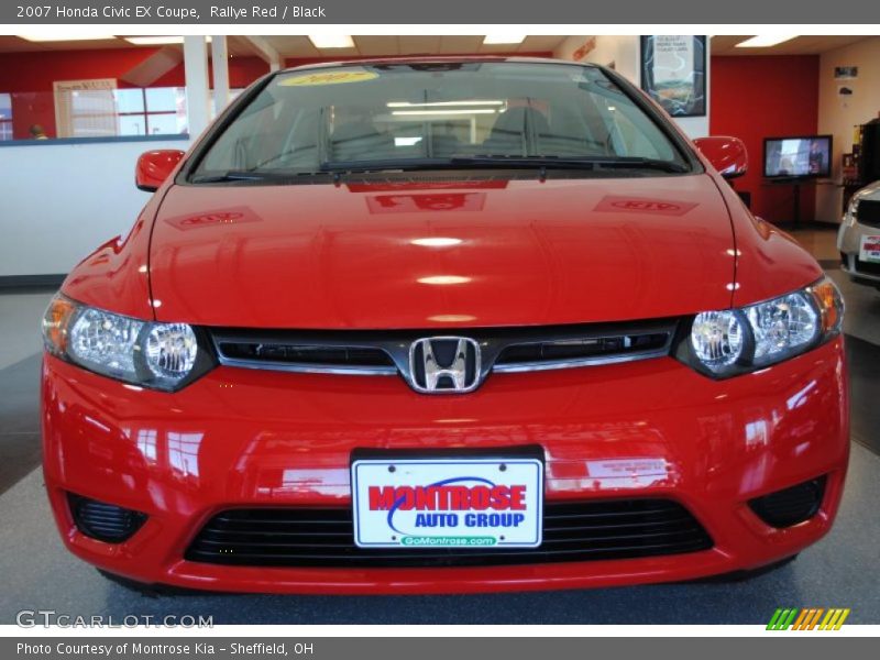 Rallye Red / Black 2007 Honda Civic EX Coupe