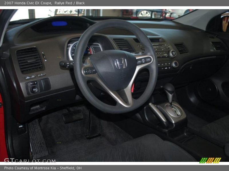 Rallye Red / Black 2007 Honda Civic EX Coupe